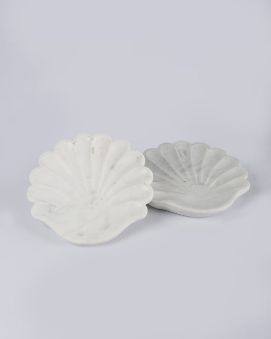 Concha de marmol decorativa