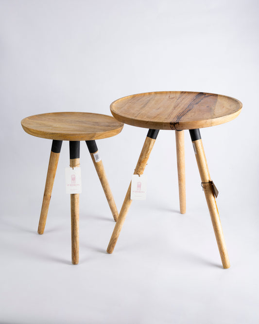 Mesa madera redonda pequeña