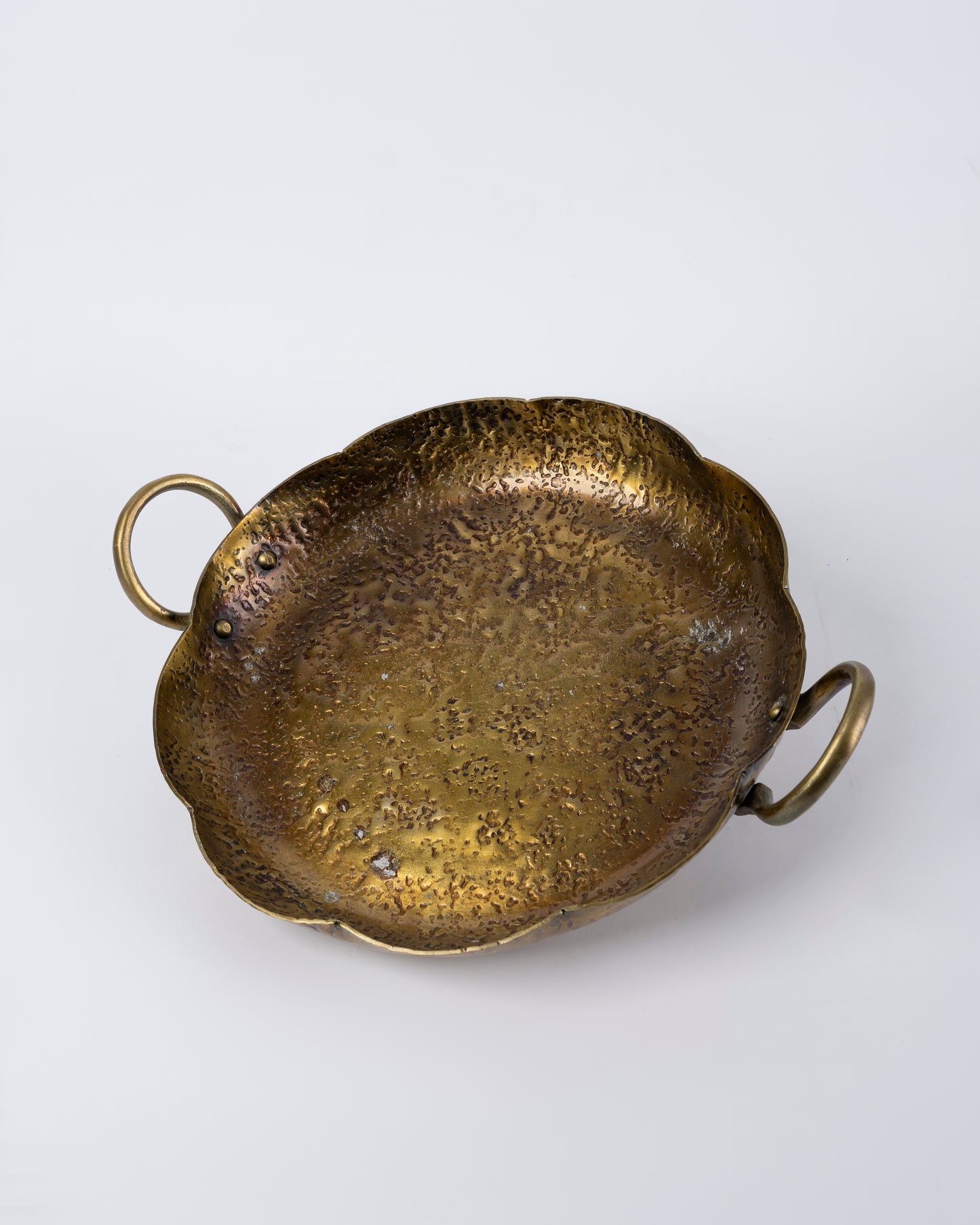 Bandeja dorada decorativa