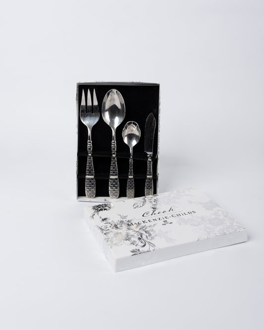 Set de servir Mackenzie-childs plateado