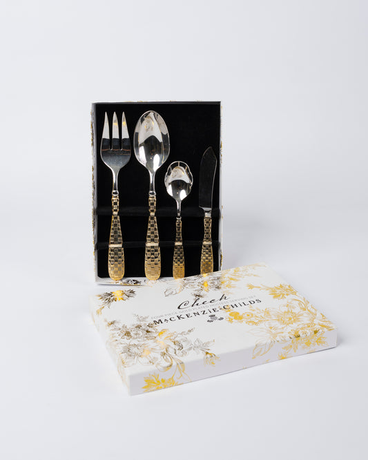 Set de servir Mackenzie-childs dorado