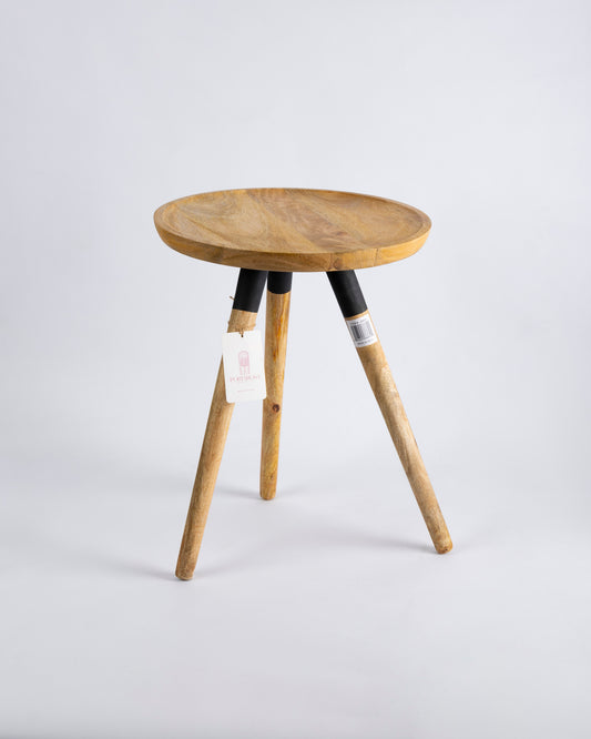 Mesa madera redonda pequeña